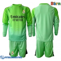 Fotballdrakt Barn Real Madrid Keeper Bortedraktsett 2025-26 Langermet (+ Korte bukser)